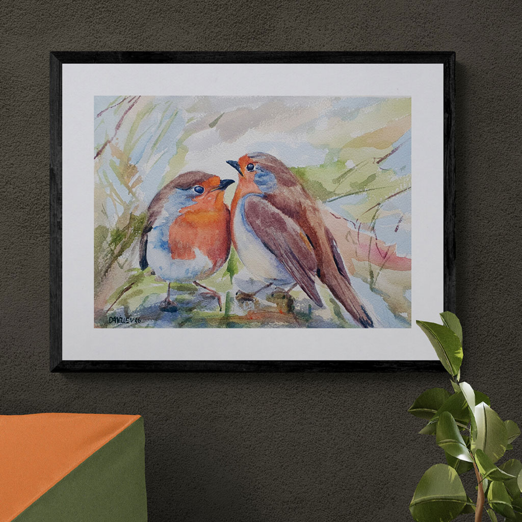 Roodborstjes II [fine art print]